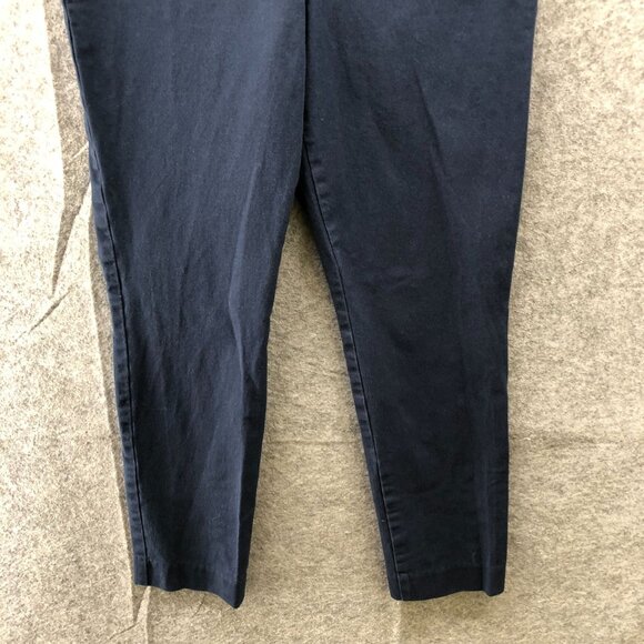 Old Navy High Rise Pixie Skinny Pants Womens Size 6 Navy Blue Stretch - Picture 4 of 10